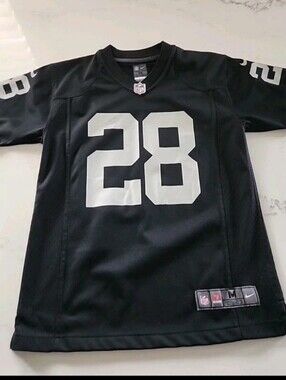 Nike Black NFL Raiders Jersey Kids Size Med 10/12